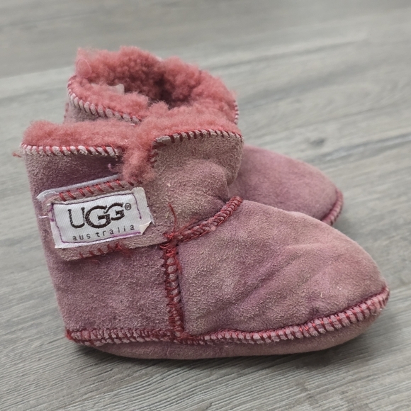 UGG Other - UGG Baby Fuzzy Boots Comfy Reddish Color Soft